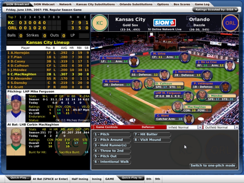 Click to view Out of the Park Baseball 8 Free (PC) 8.0.0.15 screenshot