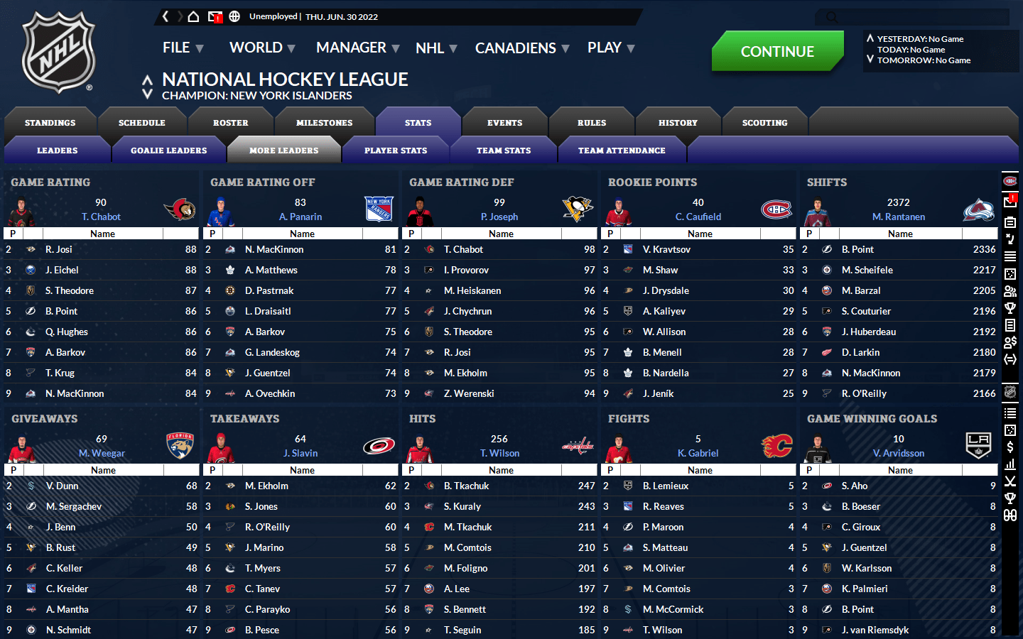 Franchise Hockey Manager Out Of The Park Developments